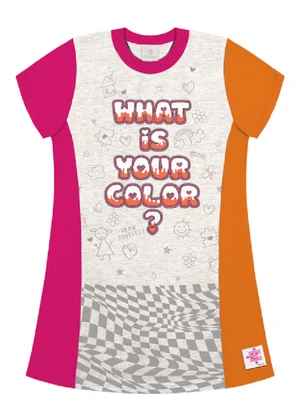 Abrange - Vestido Infantil Menina Color Mescla - ABRANGE