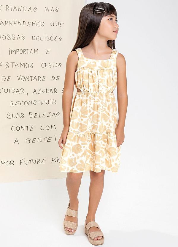 Colorittá - Vestido Infantil Menina Coloritta Bege 1