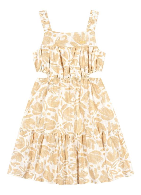 Colorittá - Vestido Infantil Menina Coloritta Bege 3