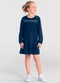 Brandili - Vestido Infantil Menina com Babados Rosa - variação: Azul