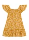 Brandili - Vestido Infantil Menina com Flores Amarelo - variação: Amarelo
