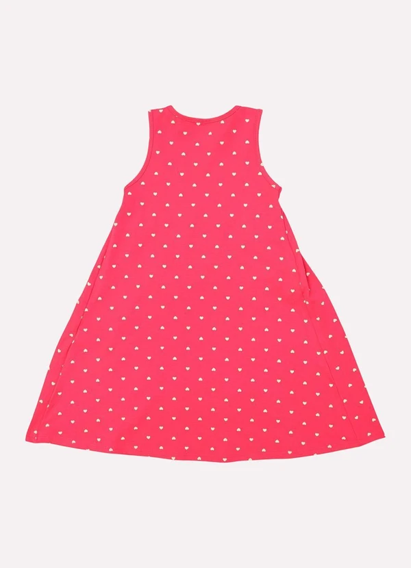 Kyly - Vestido Infantil Menina com Franzidos Rosa 3