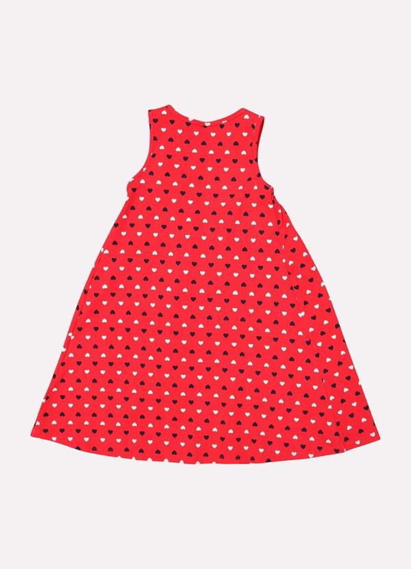 Kyly - Vestido Infantil Menina com Franzidos Vermelho 3