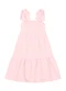 Brandili Mundi - Vestido Infantil Menina com Laço Verde - variação: Rosa