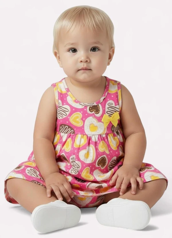 Kyly - Vestido Infantil Menina com Laço Rosa