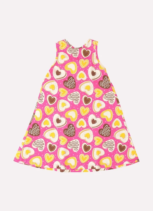 Kyly - Vestido Infantil Menina com Laço Rosa 3