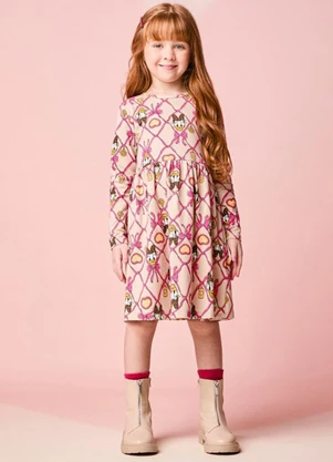 Momi - Vestido Infantil Menina com Laços da Daisy Duck - MOMI