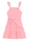 Brandili - Vestido Infantil Menina com Lenço Azul - variação: Rosa
