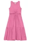 Brandili - Vestido Infantil Menina com Recortes Rosa - variação: Rosa