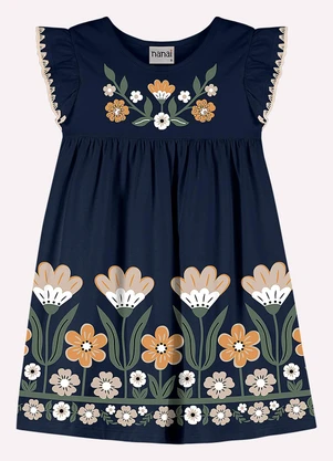 Nanai - Vestido Infantil Menina com Strass Azul - NANAI