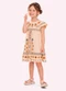 Nanai - Vestido Infantil Menina com Strass Verde - variação: Bege
