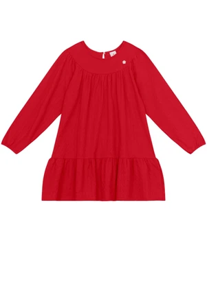Brandili - Vestido Infantil Menina com Textura Bordô - BRANDILI
