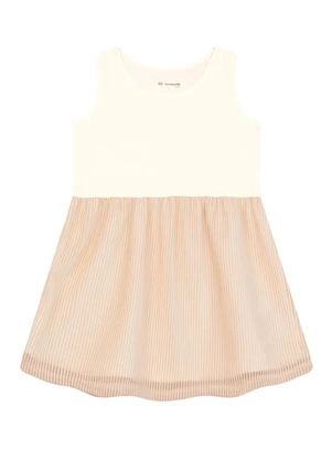 Brandili - Vestido Infantil Menina com Tule Natural - BRANDILI
