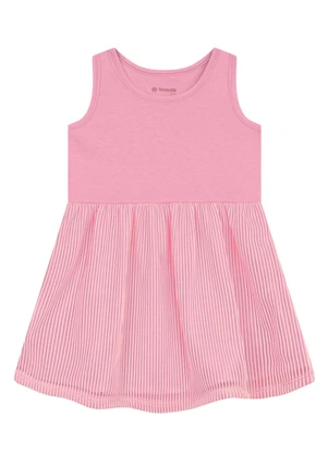 Brandili - Vestido Infantil Menina com Tule Rosa - BRANDILI