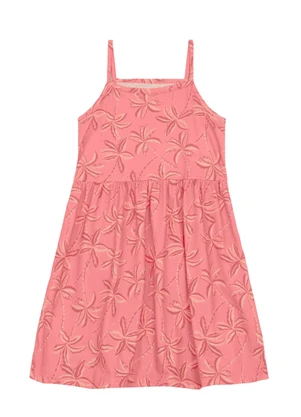 Brandili - Vestido Infantil Menina Coqueiros Rosa - BRANDILI