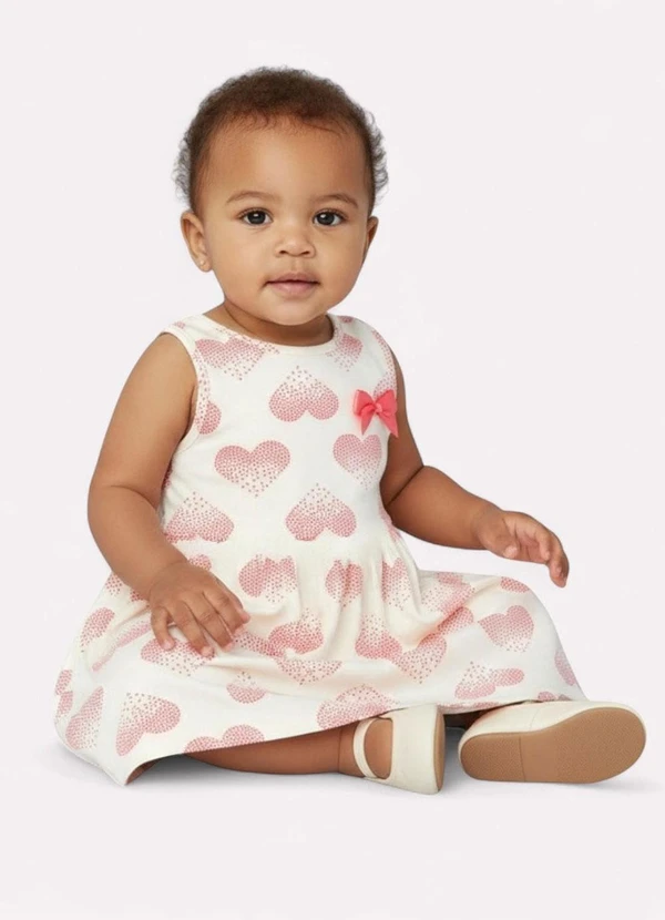 Kyly - Vestido Infantil Menina Coração Off White 2