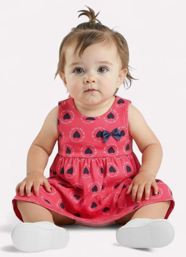 Kyly - Vestido Infantil Menina Coração Rosa 2