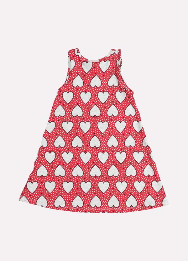 Kyly - Vestido Infantil Menina Coração Vermelho 3
