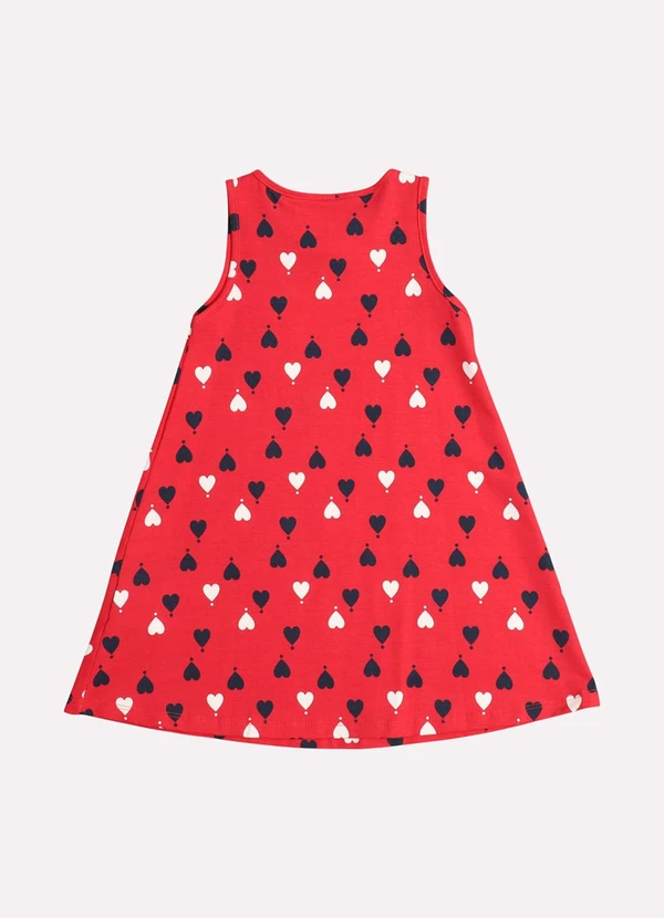 Kyly - Vestido Infantil Menina Coração Vermelho 3