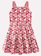 Kyly - Vestido Infantil Menina Corações Marrom - variação: Vermelho