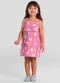 Brandili - Vestido Infantil Menina da Bluey Verde - variação: Rosa