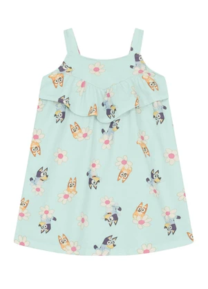 Brandili - Vestido Infantil Menina da Bluey Verde - BRANDILI
