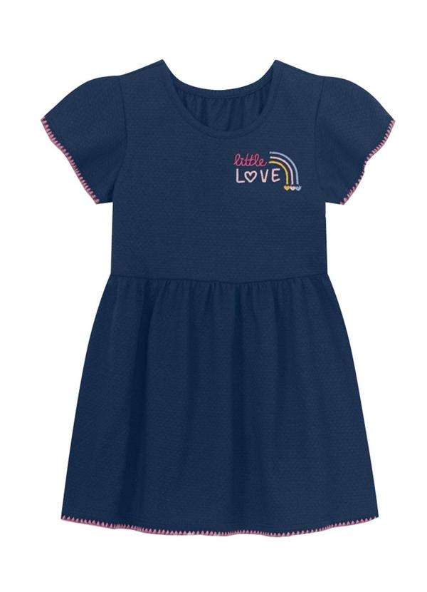 Brandili - Vestido Infantil Menina de Arco-Íris Azul 2
