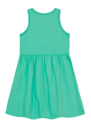 Brandili - Vestido Infantil Menina de Borboletas Verde - BRANDILI