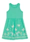 Brandili - Vestido Infantil Menina de Borboletas Verde - variação: Verde