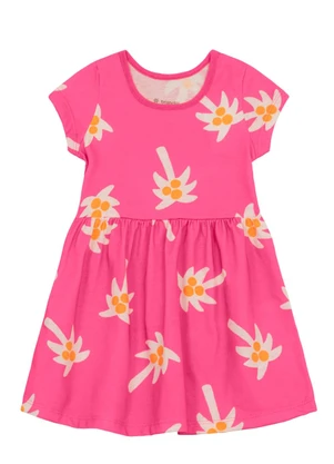Brandili - Vestido Infantil Menina de Coqueiro Rosa - BRANDILI