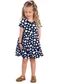 Kyly - Vestido Infantil Menina de Coração Branco - variação: Marinho
