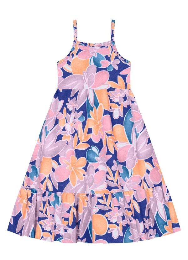 Kyly - Vestido Infantil Menina de Flores Rosa 2