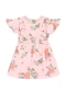 Brandili Mundi - Vestido Infantil Menina de Flores Rosa - variação: Rosa
