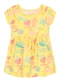 Brandili - Vestido Infantil Menina de Florzinha Verde - variação: Amarelo