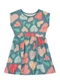 Brandili - Vestido Infantil Menina de Florzinhas Azul - variação: Azul