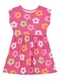 Brandili - Vestido Infantil Menina de Florzinhas Azul - variação: Rosa