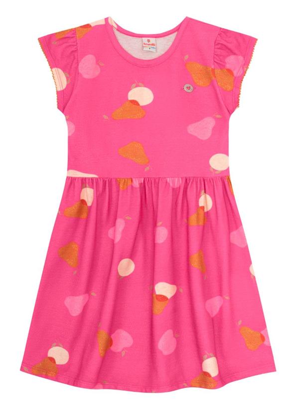 Brandili - Vestido Infantil Menina de Frutinha Rosa 2
