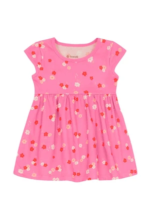 Brandili - Vestido Infantil Menina de Frutinhas Rosa - BRANDILI