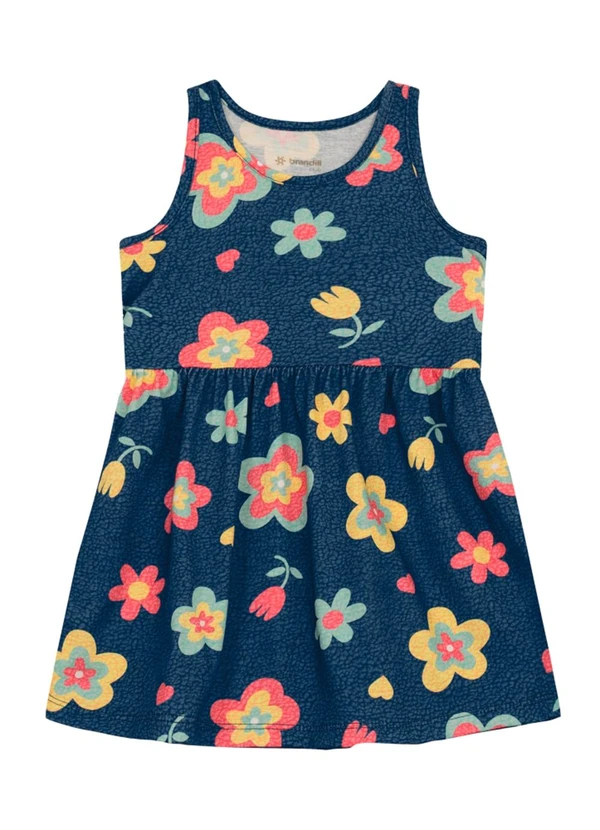 Brandili - Vestido Infantil Menina de Sorvete Azul 1