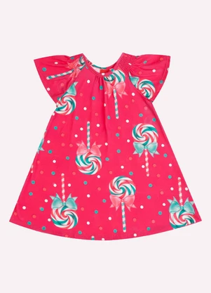Kyly - Vestido Infantil Menina Doces Rosa - KYLY