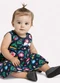 Kyly - Vestido Infantil Menina em Algodão Cinza - variação: Azul Marinho