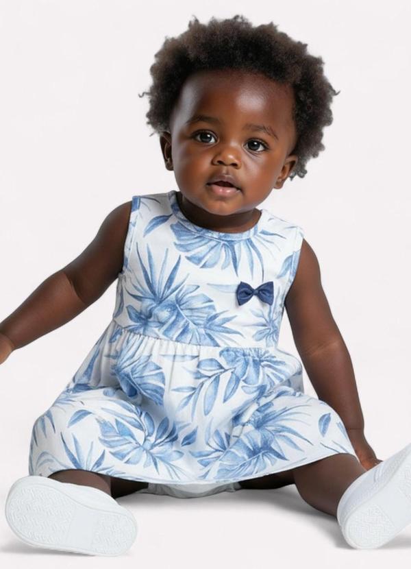 Kyly - Vestido Infantil Menina em Algodão Branco 2