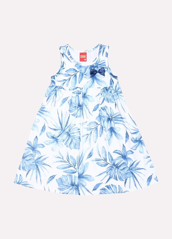 Kyly - Vestido Infantil Menina em Algodão Branco 1