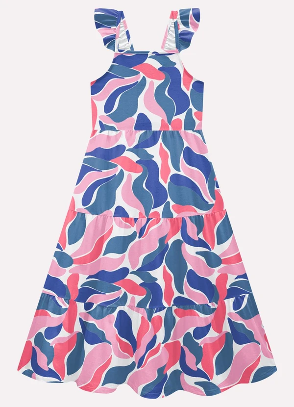 Kyly - Vestido Infantil Menina em Algodão Branco