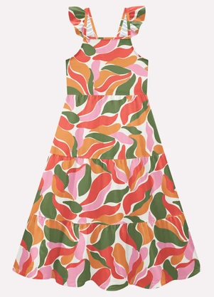 Kyly - Vestido Infantil Menina em Algodão Branco - KYLY