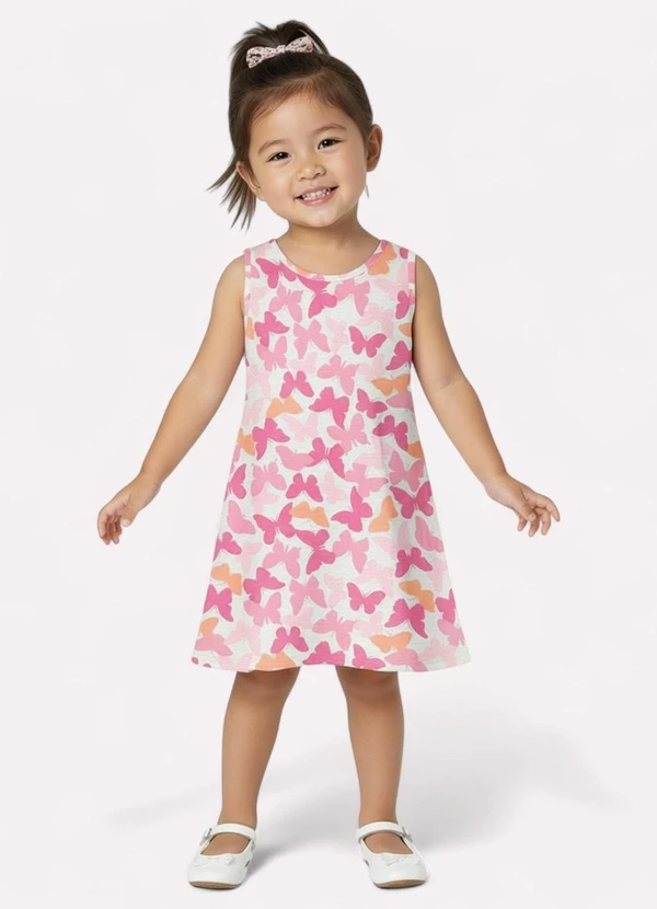 Kyly - Vestido Infantil Menina em Algodão Cinza