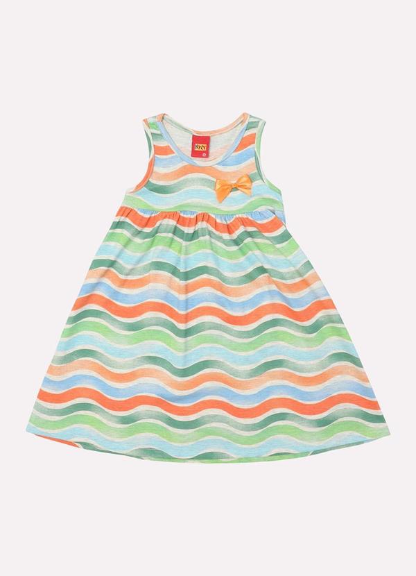 Kyly - Vestido Infantil Menina em Algodão Cinza