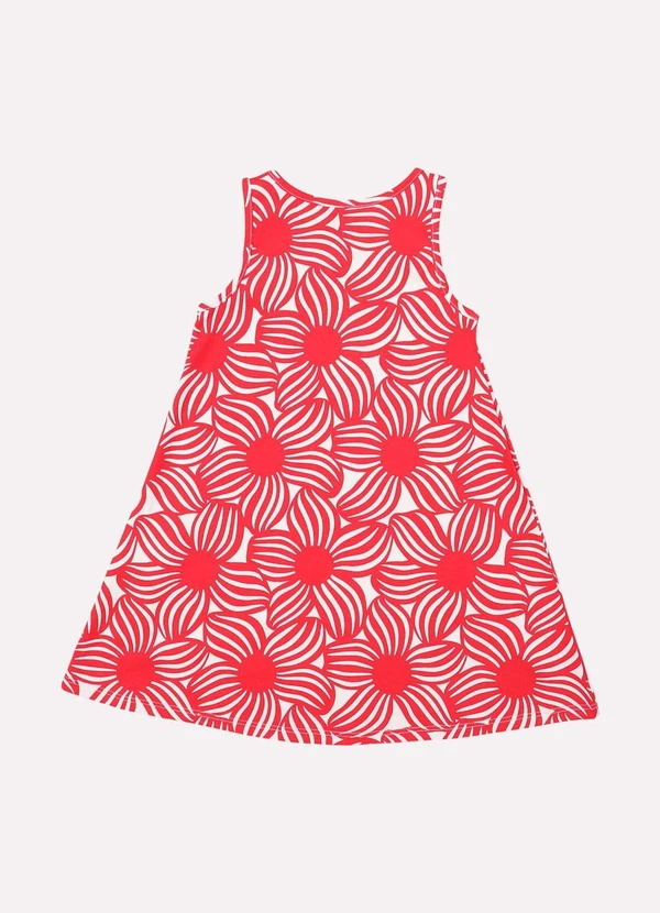 Kyly - Vestido Infantil Menina em Algodão Flores Branco 3