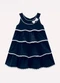 Milon - Vestido Infantil Menina em Algodão Azul - variação: Azul
