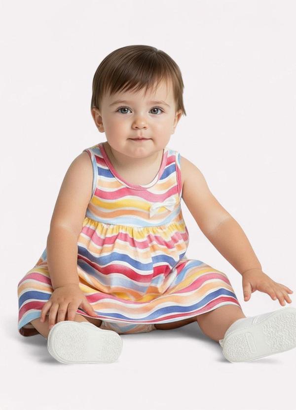 Kyly - Vestido Infantil Menina em Algodão Rosa 2